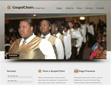 Tablet Screenshot of gospelchoirs.com